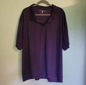 CLEARANCE Purple golf shirt, men's 3x
